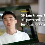 SP Jain Group promotional video on computer for Teaching