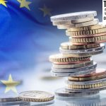 European flag with coins stacked on each other in different positions/Tariff