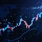 HFT Trading, finance and growing market concept. 3D Rendering